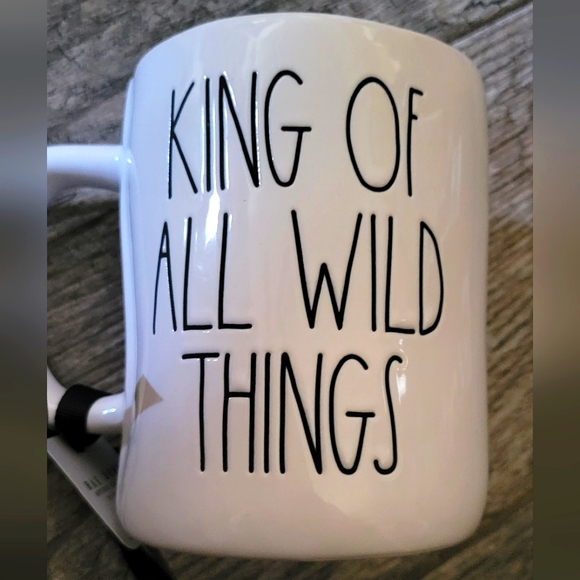 Rae Dunn "WHERE THE WILD THINGS ARE" MAX Coffee Tea Mug Cup Double-sided - Picture 2 of 6